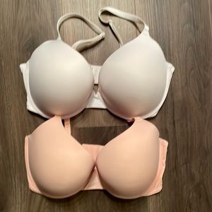 2 36DDD Pink Victoria’s Secret White and Pink
